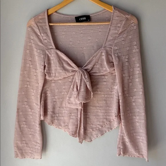 Cider Fairycore Lace Top - Picture 2 of 6